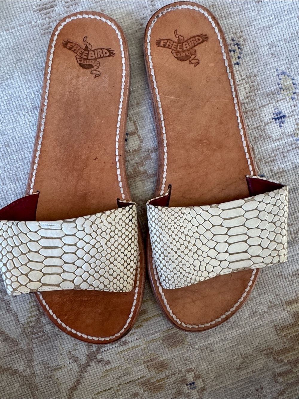 Freebird Golden Leather Sandals size 11